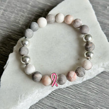 Load image into Gallery viewer, Breast cancer awareness bracelet